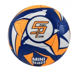 Fotbalový míč miniball SPORTTEAM, modro-neon.oranžový