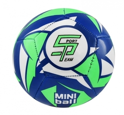 Fotbalový míč miniball SPORTTEAM® S2, modro-neon.zelený