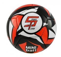 Fotbalový míč miniball SPORTTEAM® S2, černo-červený