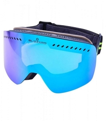 lyžařské brýle BLIZZARD Ski Gog. 985 MDAVZO, black matt, smoke2, ice blue revo, AKCE