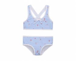 COLOR KIDS COLOR KIDS Bikini W. Bow + AOP, cerulean, 2024