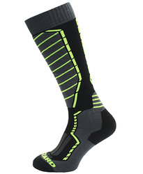 lyžařské ponožky BLIZZARD Profi ski socks, black/anthracite/signal yellow