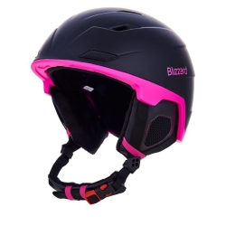 BLIZZARD BLIZZARD Viva Double ski helmet, black matt/magenta