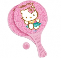 Plážový tenis HELLO KITTY 15891 MONDO růžová velikost rakety 37x22,5cm