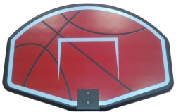 Panel na basket s košem a síťkou SEDCO červený velikost 75X52X2,5cm