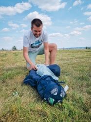 Ultralehký třísezónní spacák Mantilla dark blue ***ZDARMA DOPRAVA***