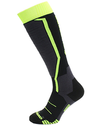 lyžařské ponožky BLIZZARD Allround ski socks junior, black/anthracite/signal yellow