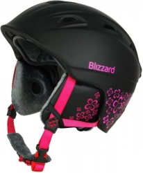 BLIZZARD BLIZZARD W2W Demon ski helmet, black matt/magenta flowers