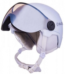 helma BLIZZARD W2W Double Visor ski helmet, white matt, smoke lens, mirror