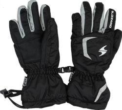 lyžařské rukavice BLIZZARD Reflex junior ski gloves, black/silver