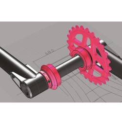 Středové složení BMX 34R ORTO BOTTOM BRACKET SPA 19 modré