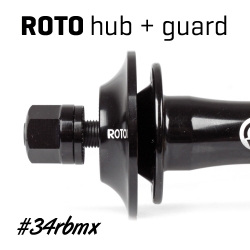 Guard předního náboje BMX 34R ROTO FRONT GUARD černý