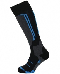 lyžařské ponožky BLIZZARD Allround wool ski socks, black/anthracite/blue