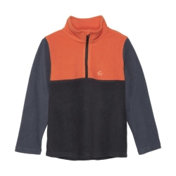 COLOR KIDS COLOR KIDS Fleece Pulli - Colorblock, orange, 2023