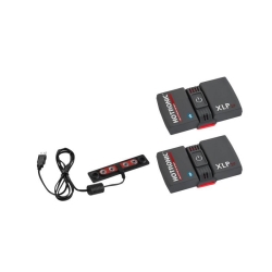 HOTRONIC HOTRONIC Spare part SET 1 pair Battery XLP 2P Bluetooth Power + 1 pc recharger, 23/24