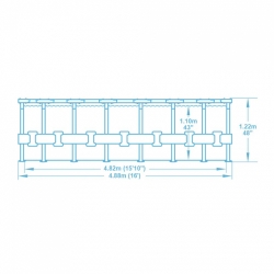 Bazén Steel Pro Max 4,88 x 1,22 m - 5612Z