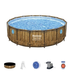 Bazén Power Steel Wood Swim Vista 4,88 x 1,22 m - 56725