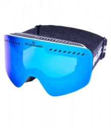lyžařské brýle BLIZZARD Ski Gog. 983 MDAVZO, white shiny, smoke2, blue REVO, AKCE