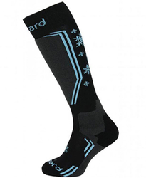 lyžařské ponožky BLIZZARD Viva Warm ski socks, black/grey/blue