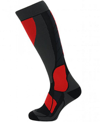 lyžařské ponožky BLIZZARD Compress 120 ski socks, black/grey/red