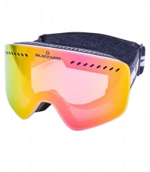 lyžařské brýle BLIZZARD Ski Gog. 983 MDAVZO, white shiny, smoke2, pink REVO, AKCE