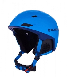 helma BLIZZARD Double ski helmet, blue matt/dark blue, big logo, AKCE