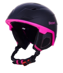 BLIZZARD BLIZZARD W2W Double ski helmet, black matt/magenta