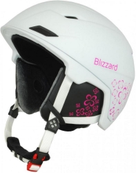 BLIZZARD BLIZZARD VIVA DOUBLE ski helmet, white matt/magenta flowers,