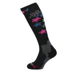 BLIZZARD BLIZZARD Viva Flowers ski socks junior,black/flowers, 2022