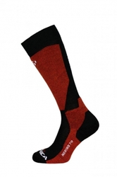 lyžařské ponožky TECNICA Merino 70 ski socks, black/red