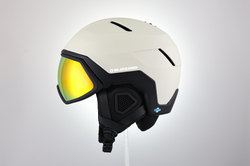 BLIZZARD Horizon Visor ski helmet, beige/black matt, red REVO lens S2