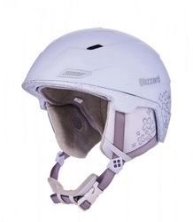 helma BLIZZARD Viva Double ski helmet, white matt/transp.flowers, AKCE
