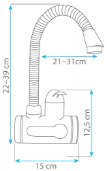 Baterie s elektrickým ohřevem vody WALL DIGITERM FLEXI SDR-10C-3