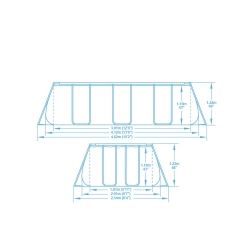 Bazén Power Steel Frame 4,12 x 2,01 x 1,22 m - 56457