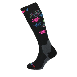 BLIZZARD Viva Flowers ski socks junior,black/flowers, 2022