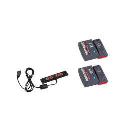 HOTRONIC HOTRONIC Spare part SET 1 pair Battery XLP 1P Bluetooth Power + 1 pc recharger, 23/24