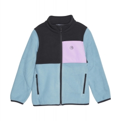 COLOR KIDS COLOR KIDS Fleece Jacket - Colorblock, stone blue, 2023