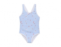 COLOR KIDS COLOR KIDS Swimsuit W. Bow, AOP, cerulean, 2024