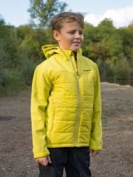 Dětská softshell plněná bunda Swany K lime green ***ZDARMA DOPRAVA***