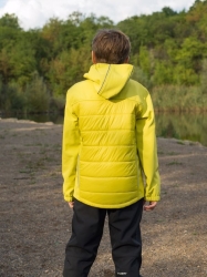 Dětská softshell plněná bunda Swany K lime green ***ZDARMA DOPRAVA***