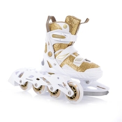 ENBO GIRL DUO GOLD roztahovací brusle 37-40