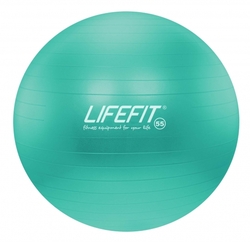 Gymnastický míč LIFEFIT ANTI-BURST 55 cm, tyrkysový