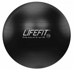 Gymnastický míč LIFEFIT ANTI-BURST 75 cm, černý