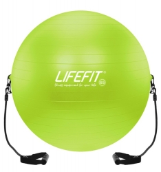 Gymnastický míč s expanderem LIFEFIT® GYMBALL EXPAND 65 cm