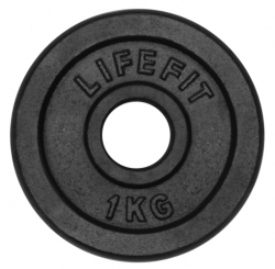 Kotouč LIFEFIT® 1,0kg, kovový, pro 30mm tyč