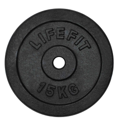 Kotouč LIFEFIT® 15kg, kovový, pro 30mm tyč