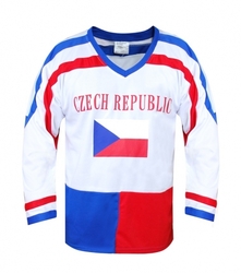 Hokejový dres ČR 7, bílý, vel. XL