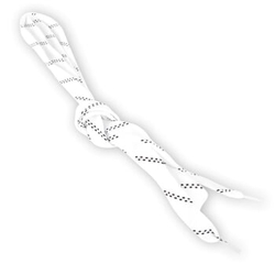 Tkaničky hokejové 160 - 260 cm white 220