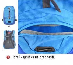 Dětský batoh Junny 15l modrá ***ZDARMA DOPRAVA***