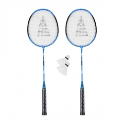Badmintonový set SULOV®, 2x raketa, 2x míček, vak - modrý